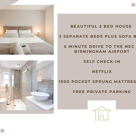 Stunning Abode 5 Min From Nec & Bhx, Pets Allowed Marston Green Esterno foto